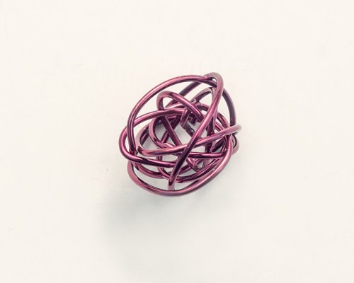 Nancy Chase's Yarn Wire Drop Earrings - , Contemporary Wire Jewelry, Wire Wrapping, Wrapping, Wire Wrapping Jewelry, Cut the remaining wire about 1 inch from the wrapped ball.